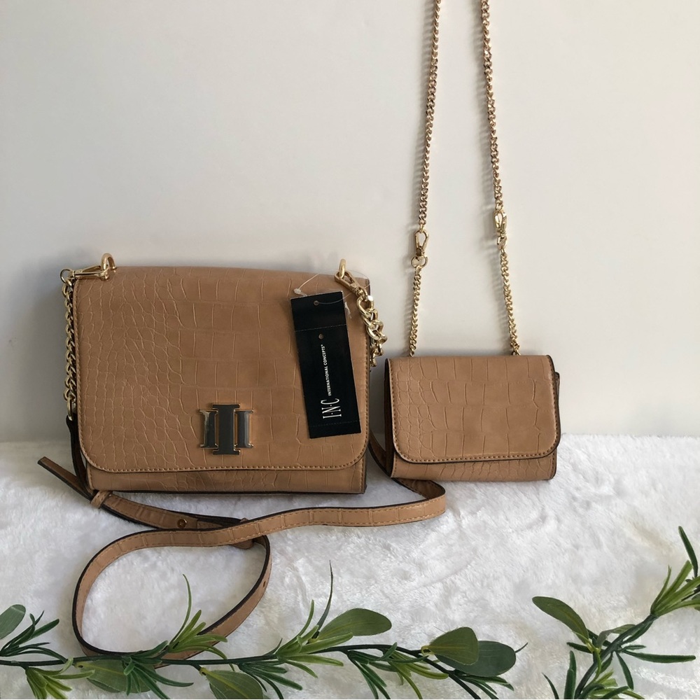 INC International Concepts Sibelius 2-1 Crossbody Bag, NWT